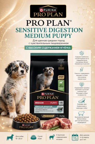 Изображение PRO PLAN SENSITIVE DIGESTION MEDIUM ADULT